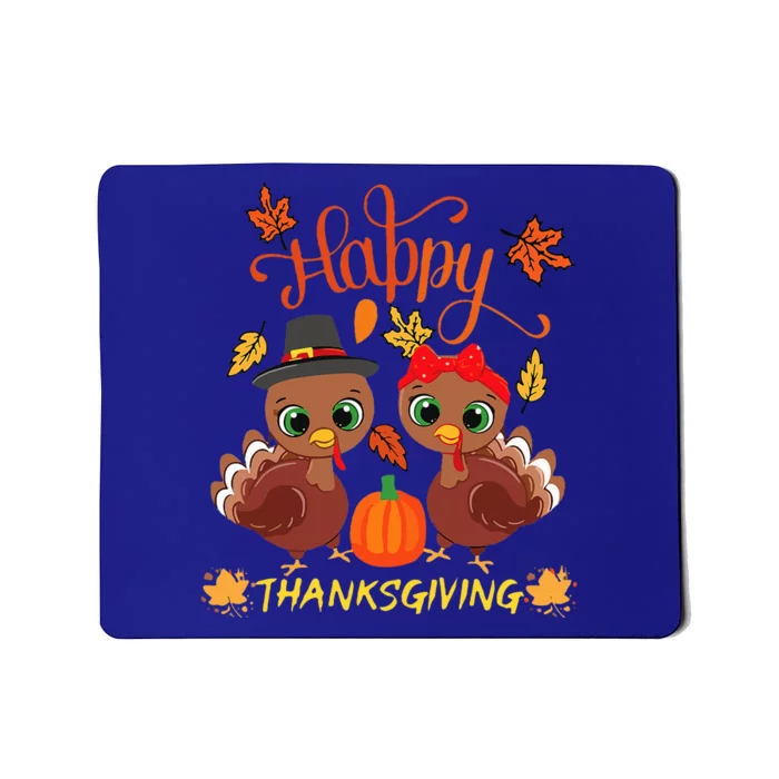 Happy thanksgiving for turkey d for turkey day family dinner Mousepad