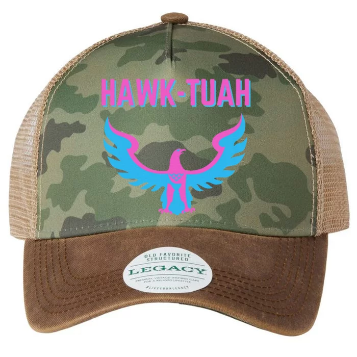 Hawk Tuah Funny Viral Meme Legacy Tie Dye Trucker Hat