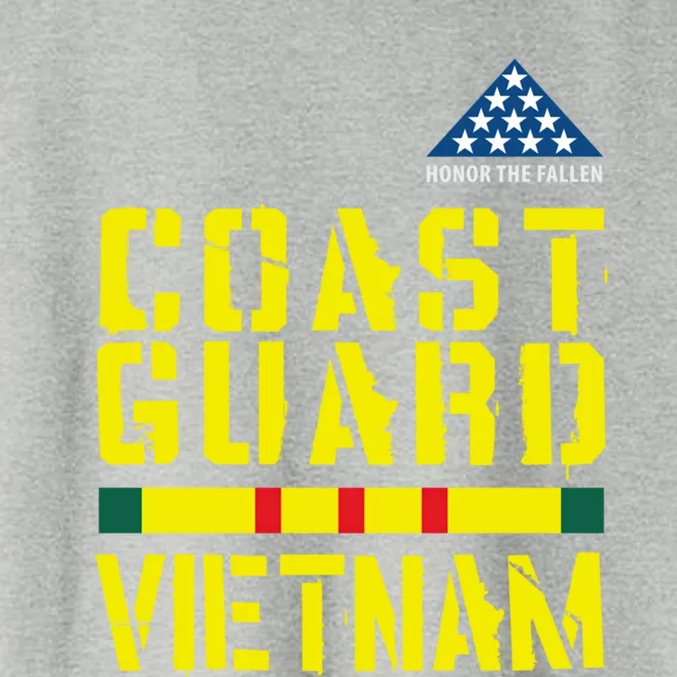 Honor The Fallen Coast Guard Vietnam Gift Women's Crop Top Tee