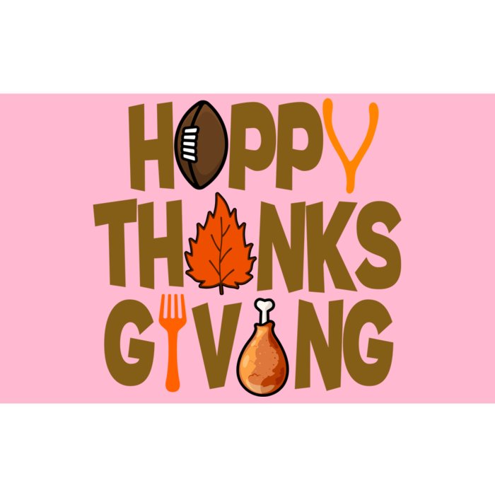 Happy Thanksgiving Football Autumn Holiday Bumper Sticker