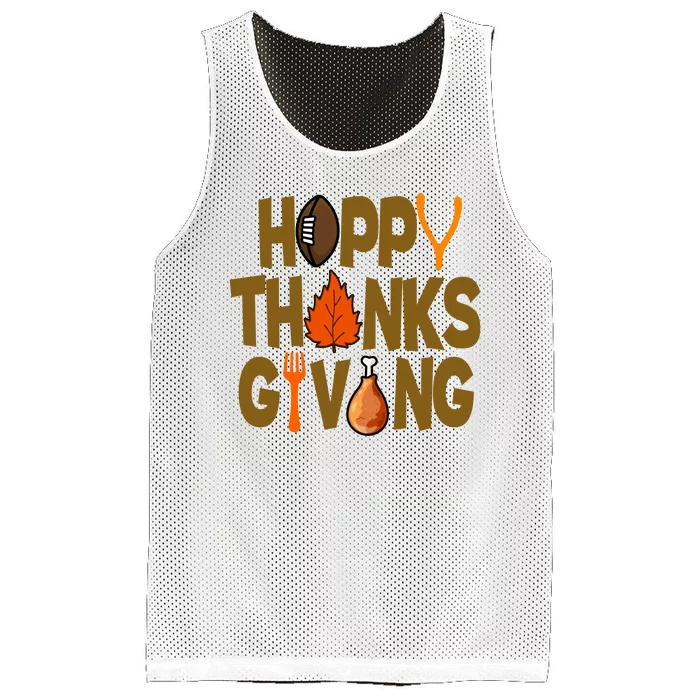 Happy Thanksgiving Football Autumn Holiday Mesh Reversible Basketball Jersey Tank