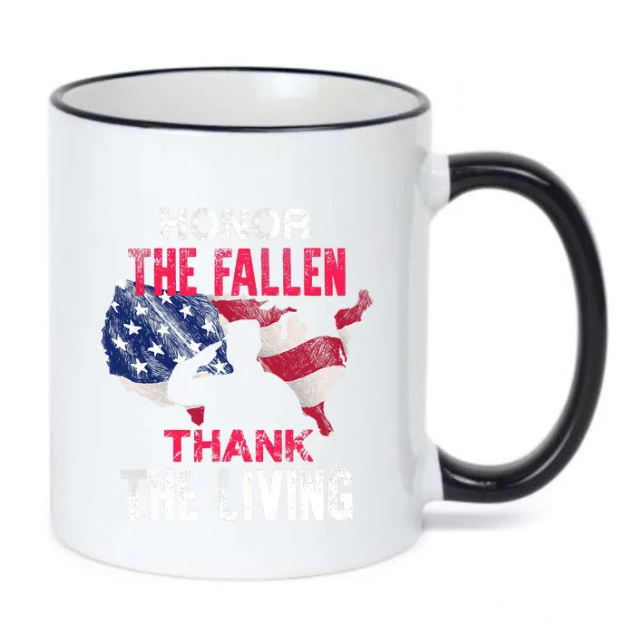 Honor The Fallen Veteran Themed Military Support US Army Black Color Changing Mug