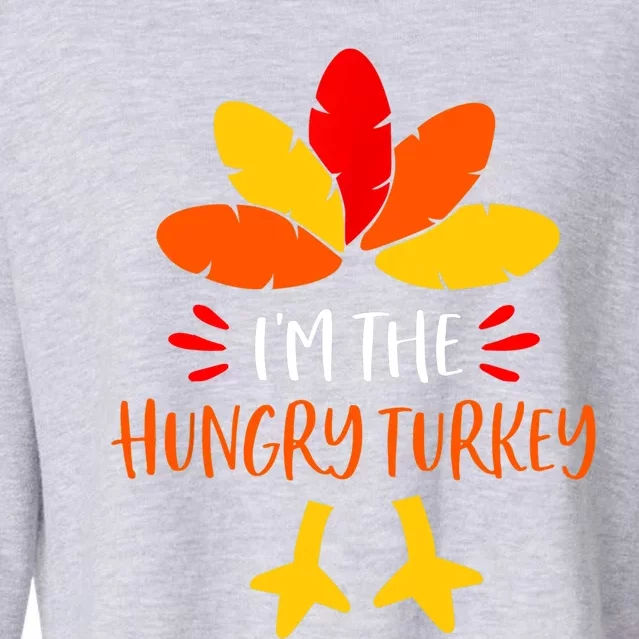 Hungry Turkey Family Shirts Matching Thanksgiving Pajamas Cropped Pullover Crew