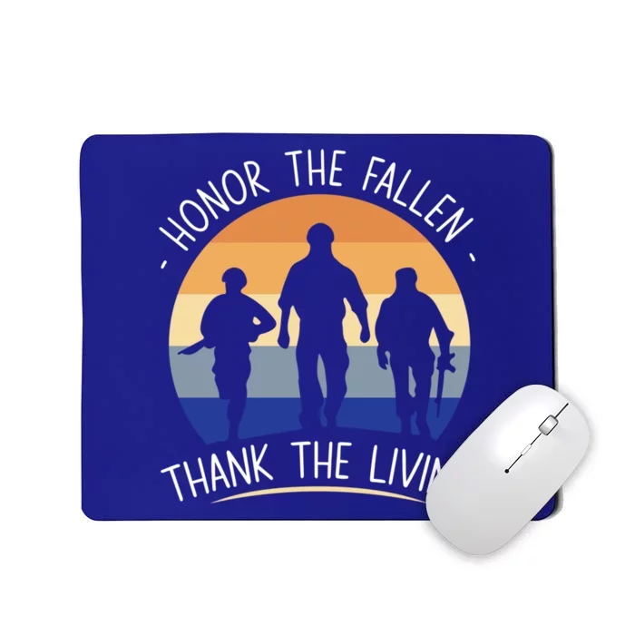 Honor The Fallen Thank The Living Usa Veteran Veterans Day Gift Mousepad