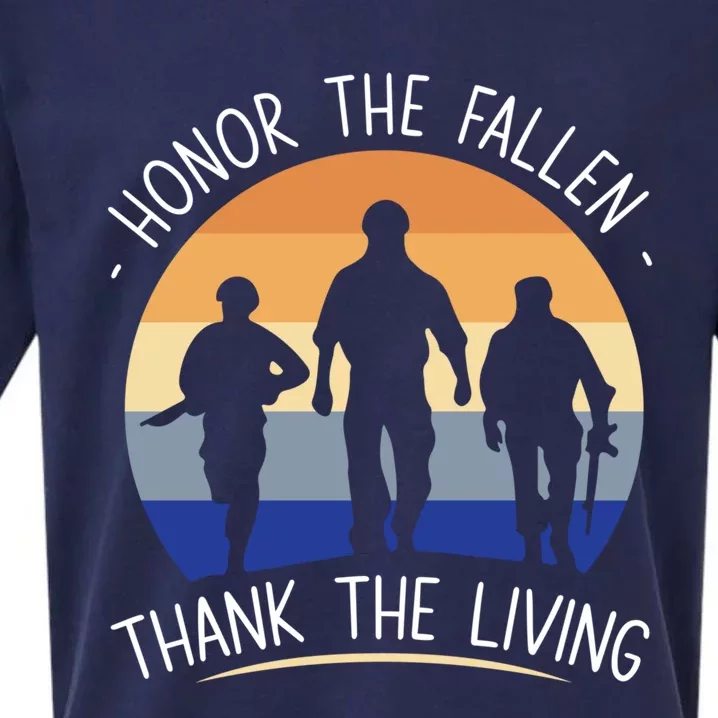 Honor The Fallen Thank The Living Usa Veteran Veterans Day Gift Sueded Cloud Jersey T-Shirt