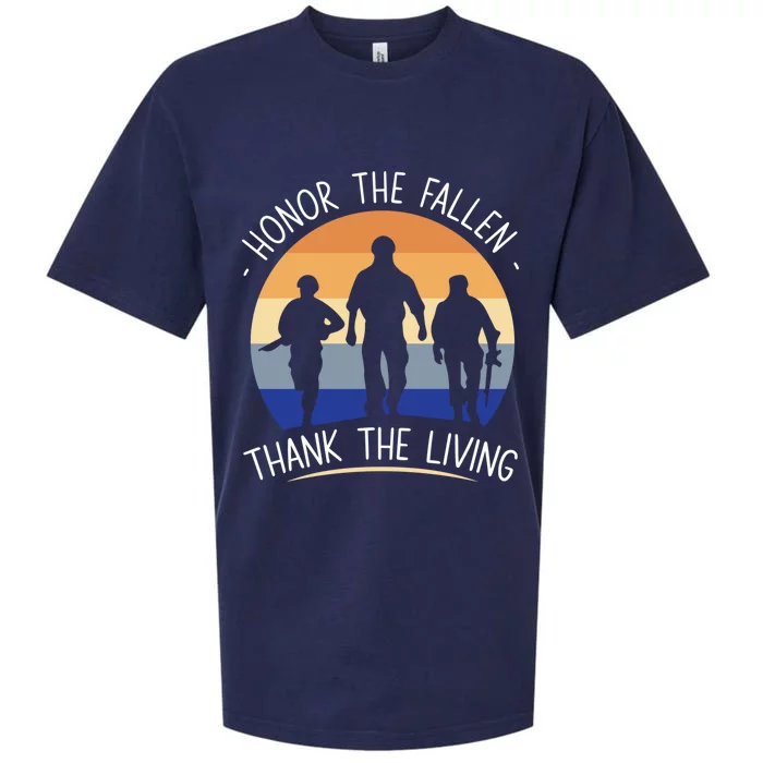 Honor The Fallen Thank The Living Usa Veteran Veterans Day Gift Sueded Cloud Jersey T-Shirt