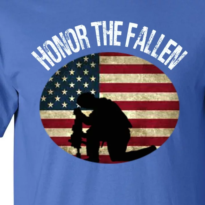 Honor The Fallen Patriotic Theme Gift Tall T-Shirt