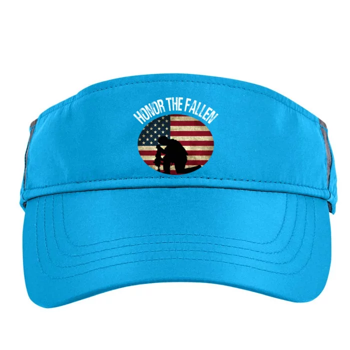 Honor The Fallen Patriotic Theme Gift Adult Drive Performance Visor