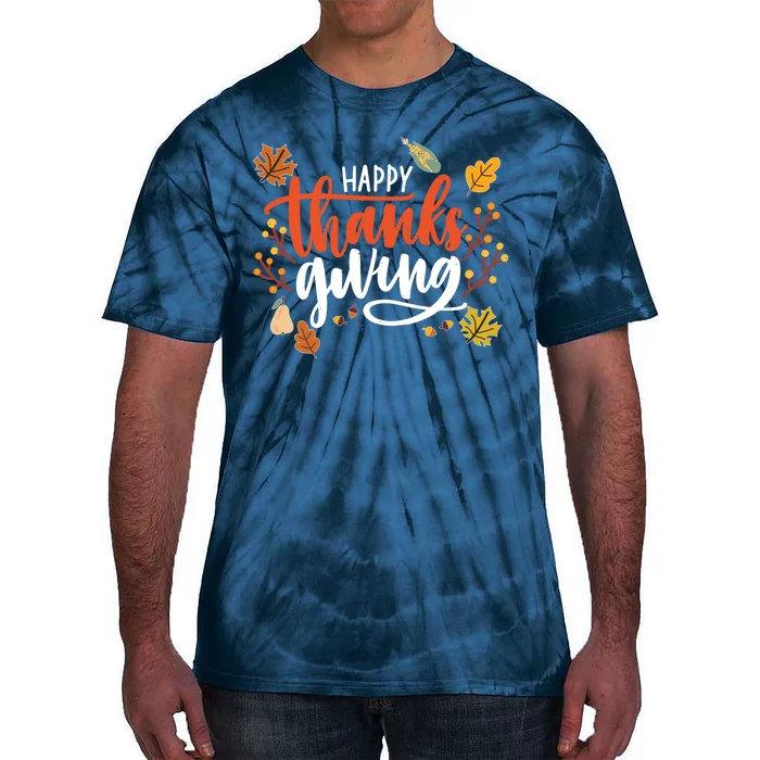 Happy Thanksgiving For Family Holiday Tie-Dye T-Shirt