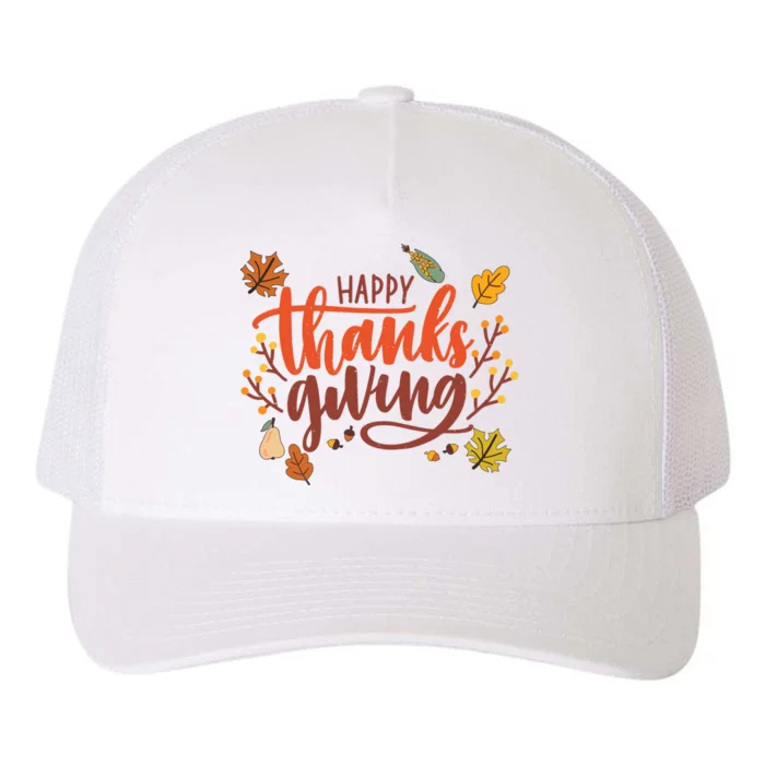 Happy Thanksgiving For Family Holiday Yupoong Adult 5-Panel Trucker Hat