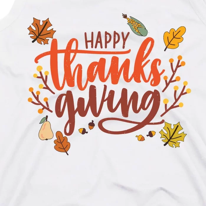 Happy Thanksgiving For Family Holiday Tank Top