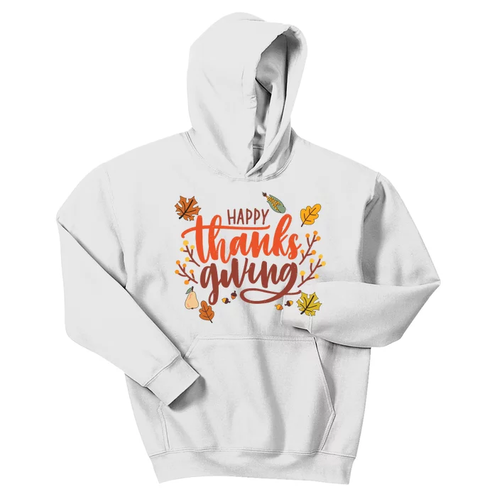 Happy Thanksgiving For Family Holiday Kids Hoodie