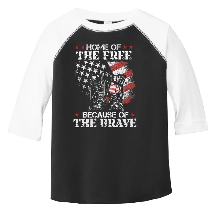 Honor the Fallen Veteran Themed Military Support Memorial Toddler Fine Jersey T-Shirt