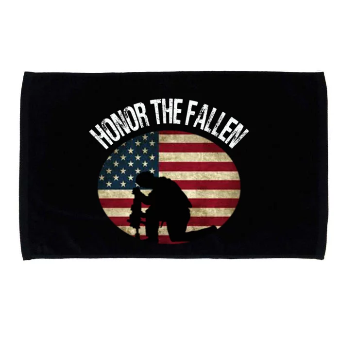 Honor The Fallen Patriotic Theme Great Gift Microfiber Hand Towel