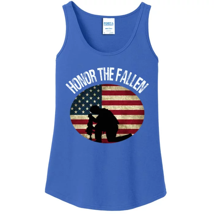 Honor The Fallen Patriotic Theme Great Gift Ladies Essential Tank