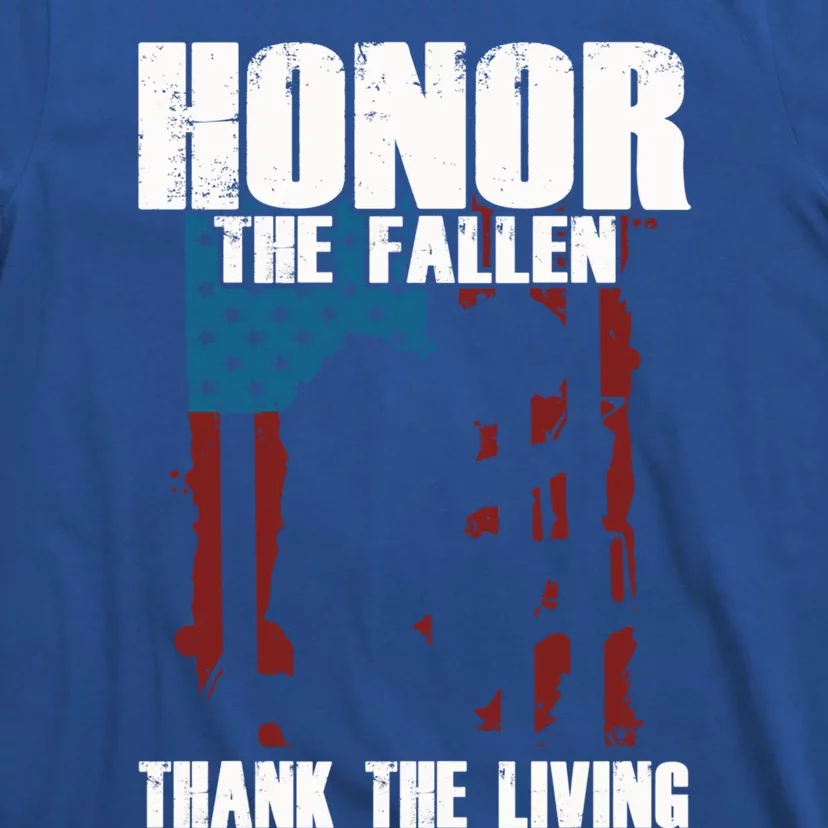 Honor The Fallen Usa Flag Military Veteran Support Gift Meaningful Gift T-Shirt