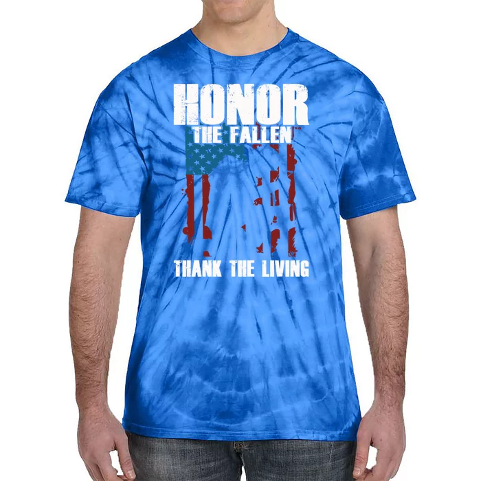 Honor The Fallen Usa Flag Military Veteran Support Gift Meaningful Gift Tie-Dye T-Shirt