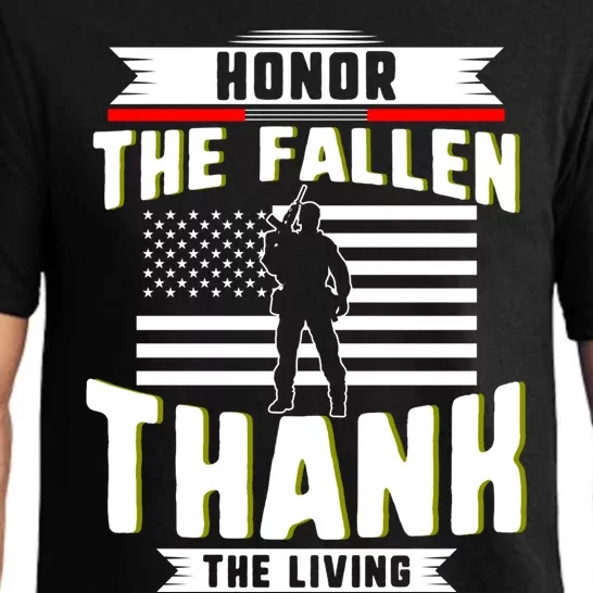 Honor The Fallen Thank Living Memorial Day Military May 25th Cute Gift Pajama Set