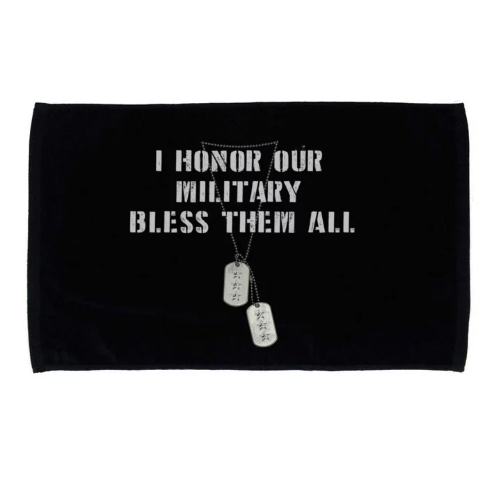 Honor The Fallen Veteran Military Support Gift Microfiber Hand Towel