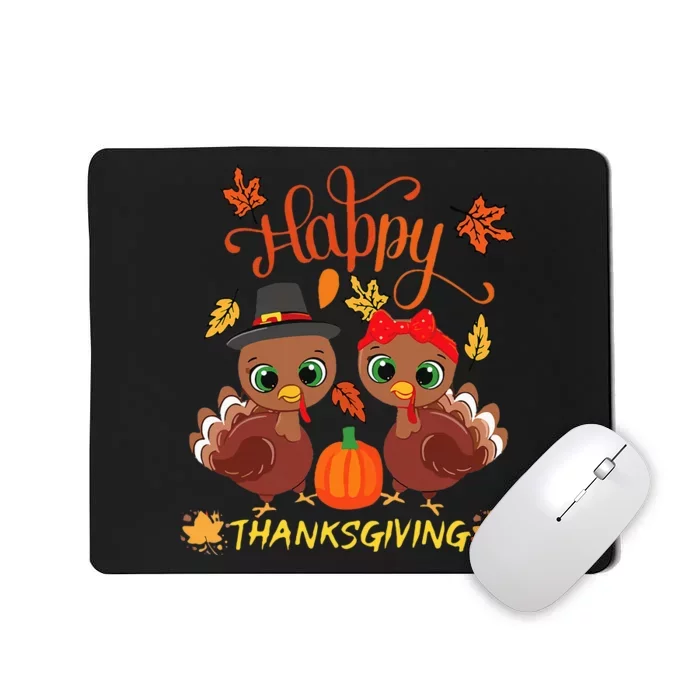 Happy Thanksgiving For Turkey D For Turkey Day Family Dinner Mousepad