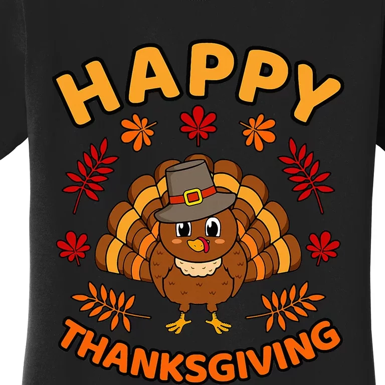 Happy Thanksgiving Funny Turkey Family Women's T-Shirt