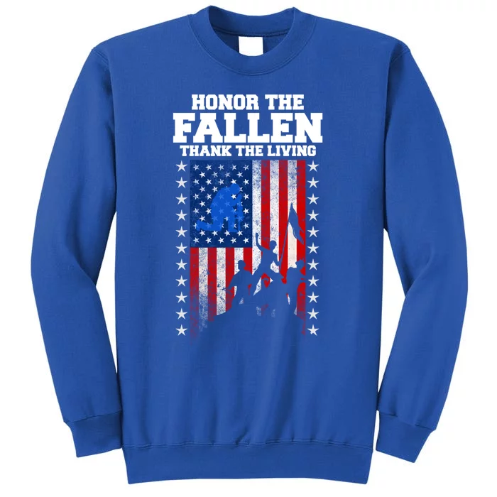 Honor The Fallen Thank The Living Memorial Day Gift Sweatshirt