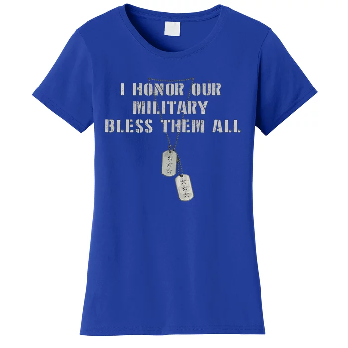 Honor The Fallen Veteran Military Support Great Gift Women's T-Shirt