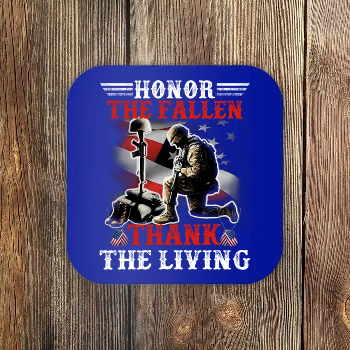 Honor The Fallen Veteran Themed Military Support Cool Gift Coaster