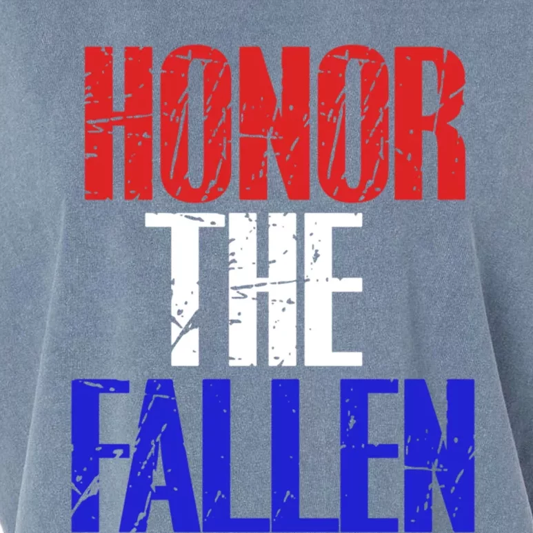 Honor The Fallen Veterans Military Gift Garment-Dyed Women's Muscle Tee