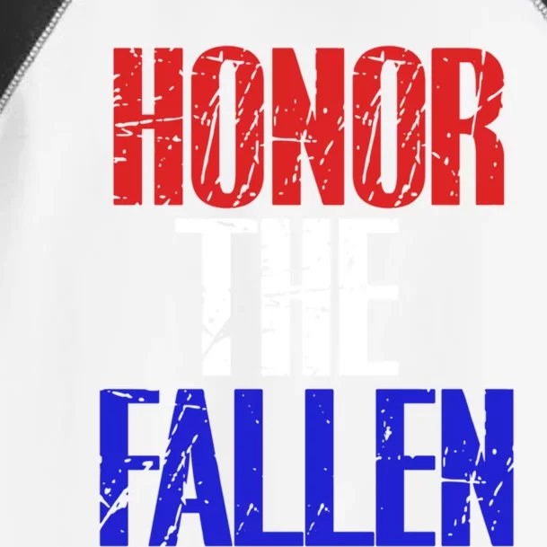 Honor The Fallen Veterans Military Gift Toddler Fine Jersey T-Shirt