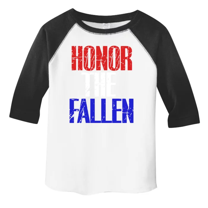 Honor The Fallen Veterans Military Gift Toddler Fine Jersey T-Shirt