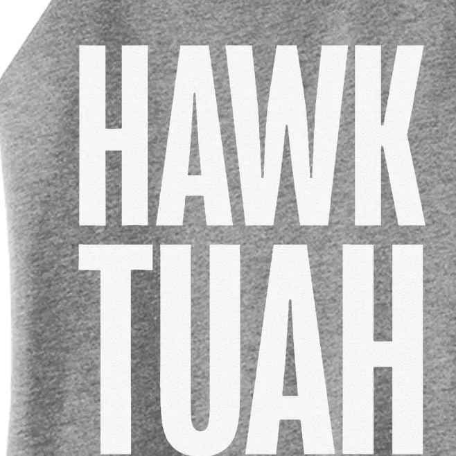 Hawk Tuah Funny Gag Gift Women’s Perfect Tri Rocker Tank