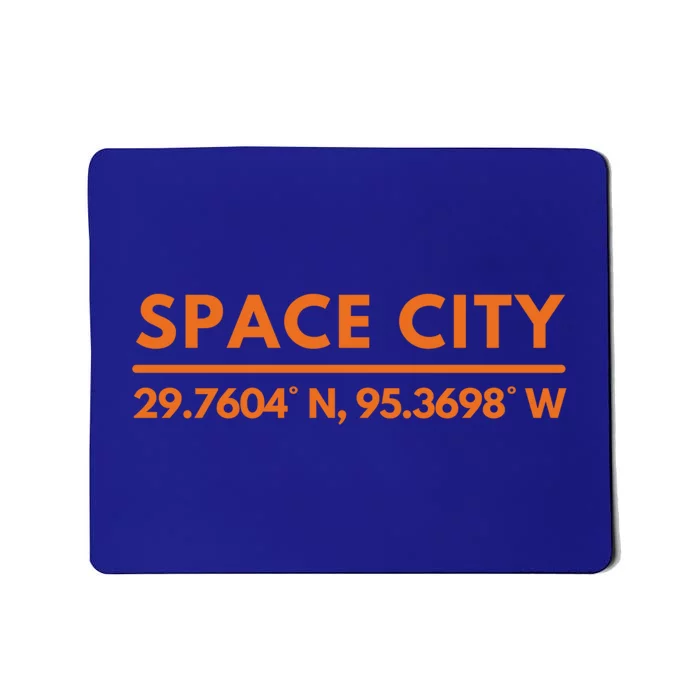 Houston Tx Fans Latitude And Longitude Space City Gift Mousepad