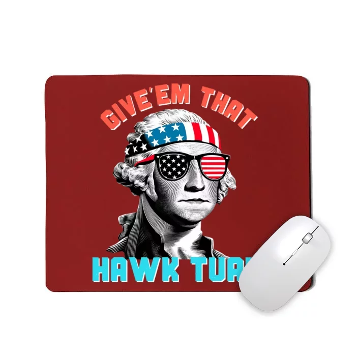 Hawk Tuah Funny 2024 4th Of July Meme Mousepad