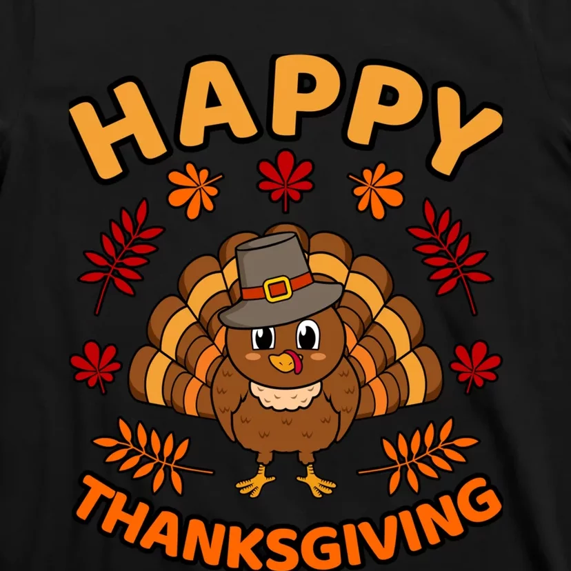 Happy Thanksgiving Funny Turkey Family Graphic T-Shirt