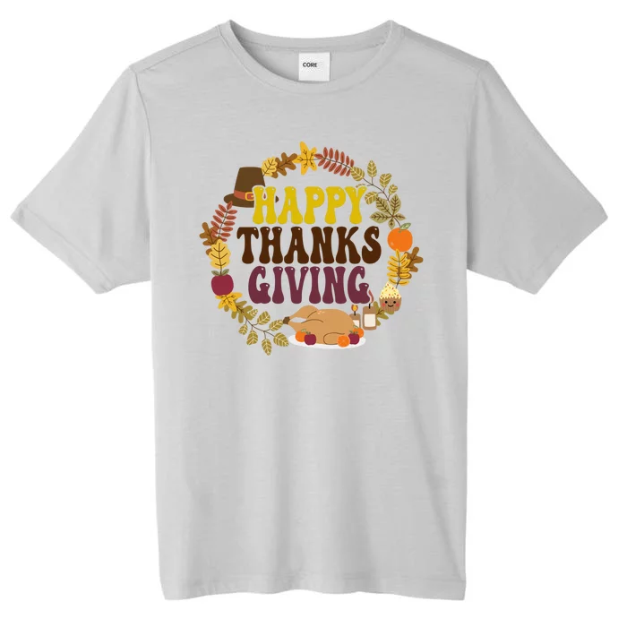 Happy Thanksgiving Fall Holiday ChromaSoft Performance T-Shirt