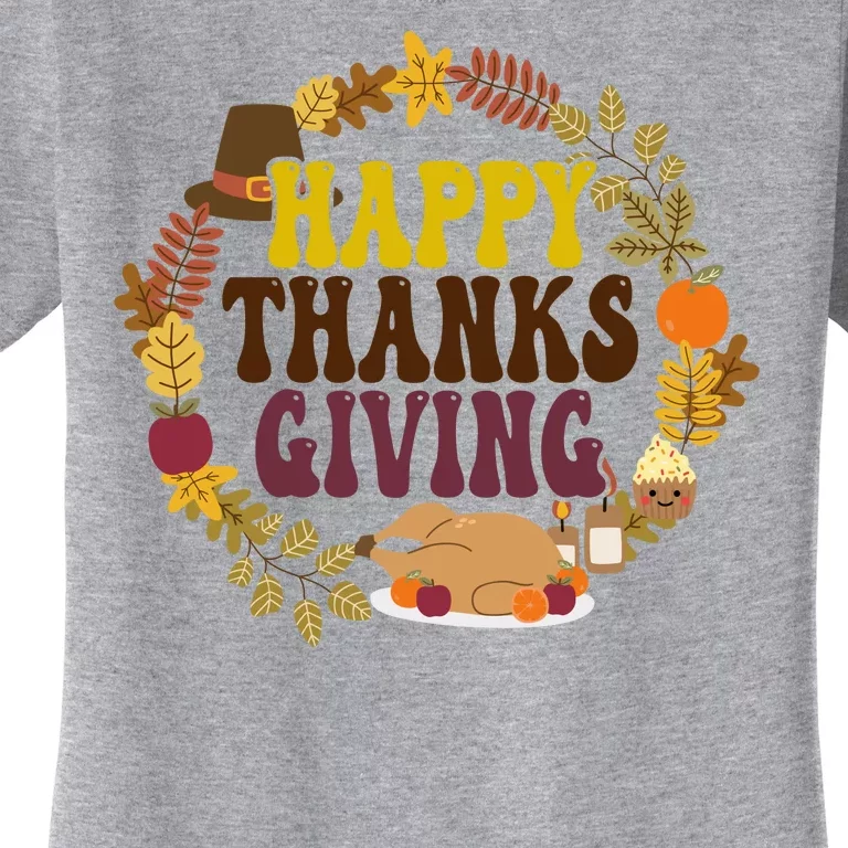 Happy Thanksgiving Fall Holiday Women's T-Shirt