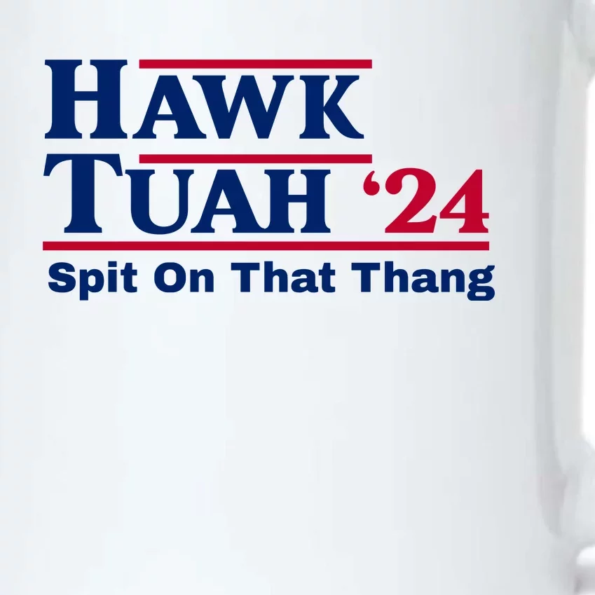 Hawk Tuah Funny Saying Black Color Changing Mug