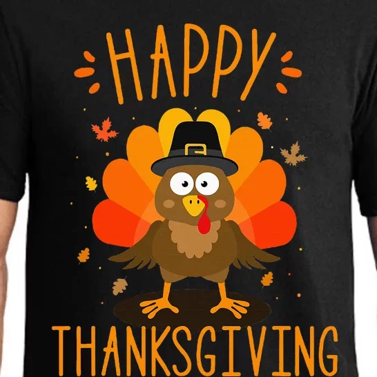 Happy Thanksgiving For Turkey Day Family Dinner Pajama Set