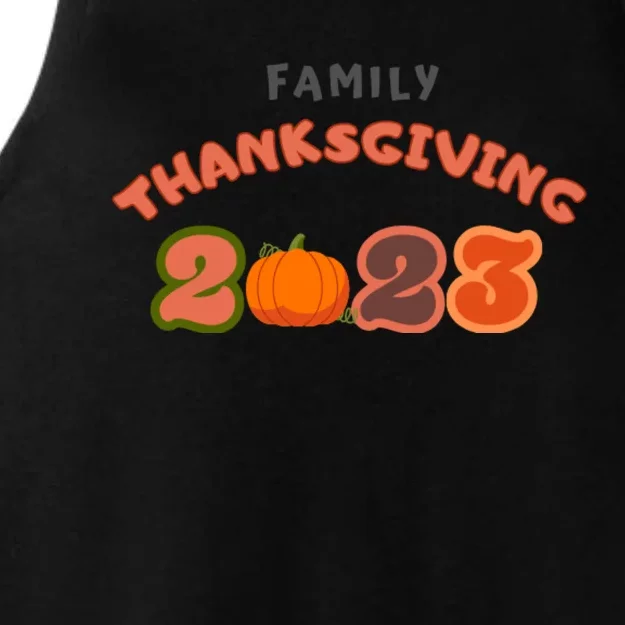 Happy Thanksgiving Fall Leaves Family Thanksgiving Tees Thanksgiving Wo Gift Ladies Tri-Blend Wicking Tank