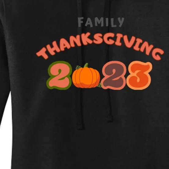 Happy Thanksgiving Fall Leaves Family Thanksgiving Tees Thanksgiving Wo Gift Women's Pullover Hoodie