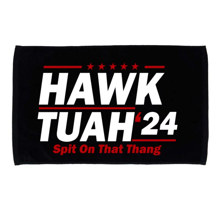 Hawk Tuah Funny Saying Microfiber Hand Towel