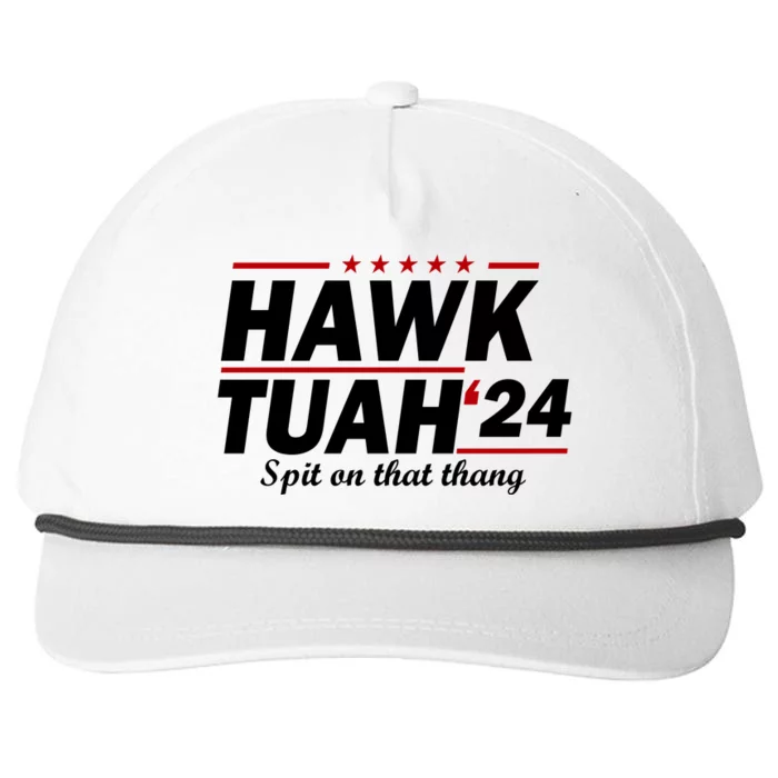 Hawk Tuah Funny Saying Snapback Five-Panel Rope Hat