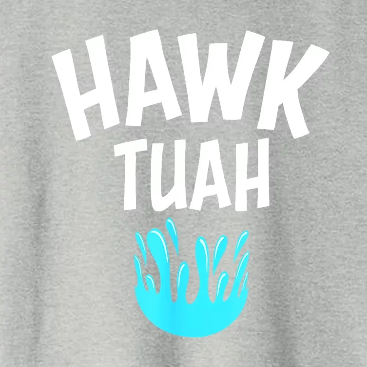 Hawk Tuah Funny Gift Women's Crop Top Tee