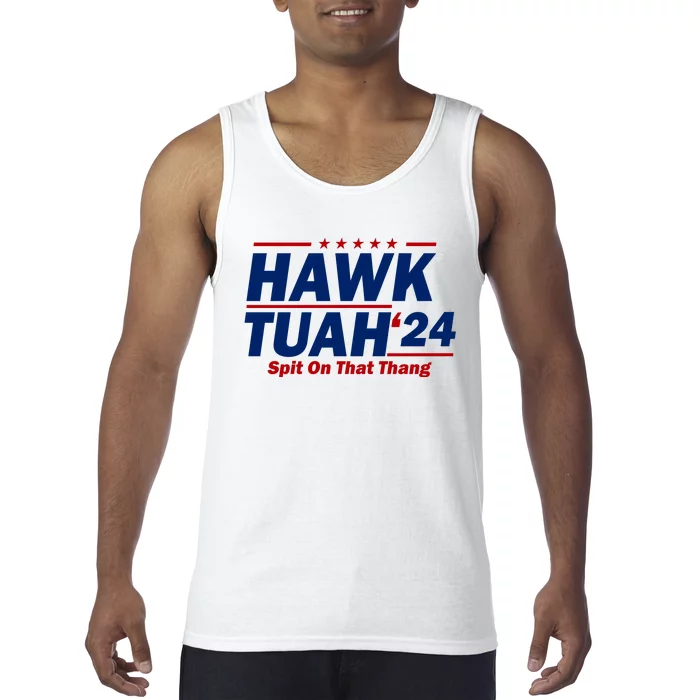 Hawk Tuah Funny Saying Tank Top