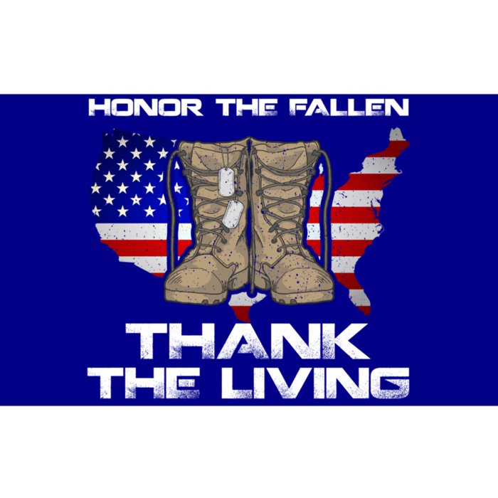 Honor The Fallen Thank The Living Military Veteran Gift Bumper Sticker