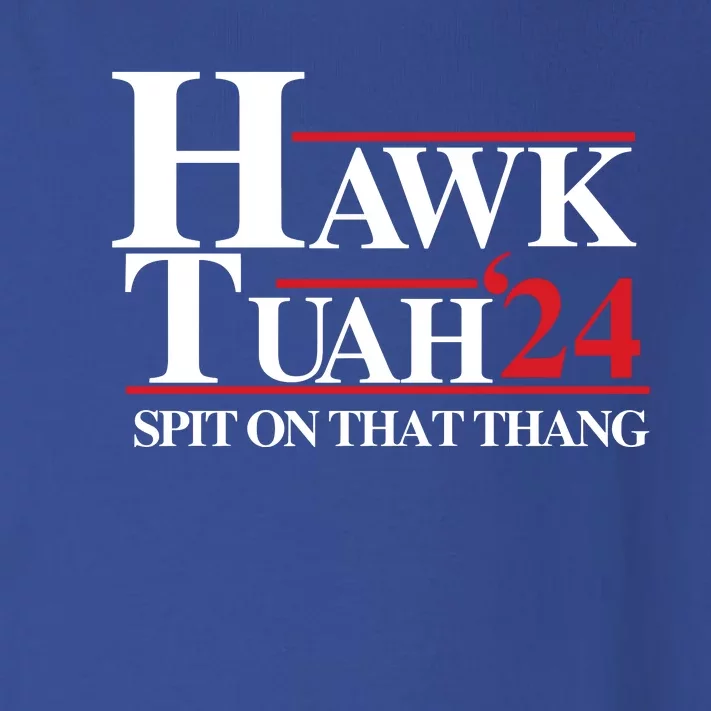 Hawk Tuah Funny Saying Toddler Long Sleeve Shirt