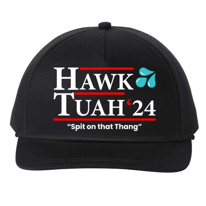 Hawk Tuah Funny Saying Snapback Five-Panel Rope Hat