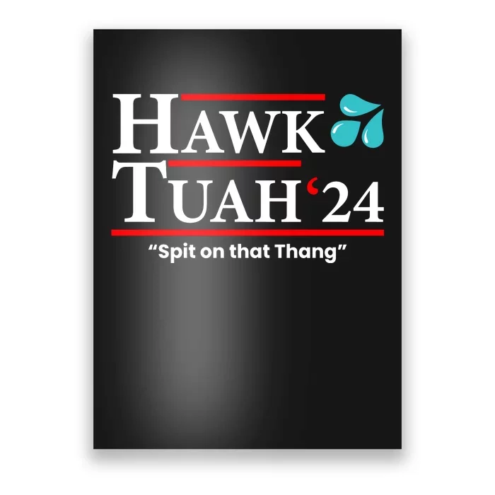 Hawk Tuah Funny Saying Poster