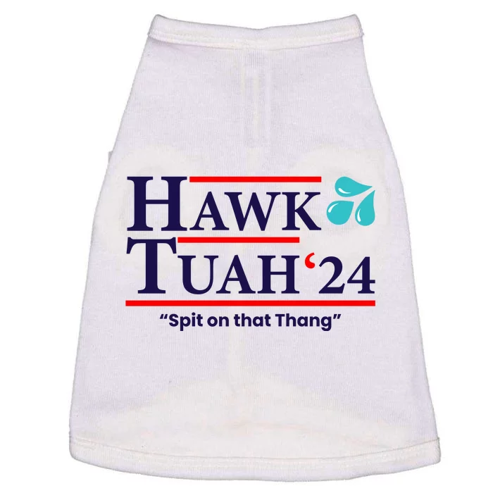 Hawk Tuah Funny Saying Doggie Tank